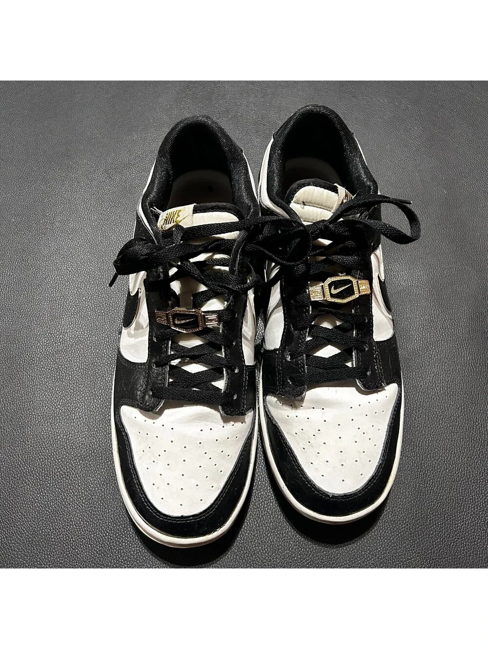 Nike Dunk Low Championship Black White Men's Size 10.5